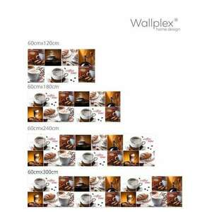 Wallplex falburkoló konyhapanel Coffee Time kép