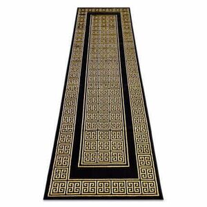 Modern GLOSS szőnyeg, futószőnyeg 6776 86 elegáns, görög fekete / arany 80x200 cm kép