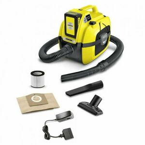 Karcher WD 1 Compact Battery Set Akkumulátoros nedves-száraz Porszívó, Fekete-Sárga kép