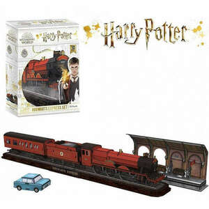 CubicFun Harry Potter 3D Puzzle Roxfort expressz vonat, Gyerekeknek, felnőtteknek és fanoknak, 180 db-os kép