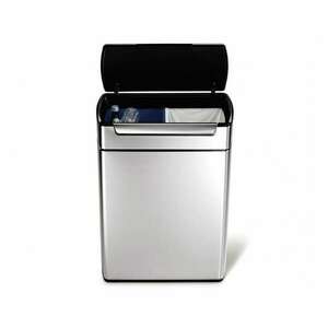 simplehuman CW2018 recycler 48 literes, érintős nyitású, ujjlenyomat-biztos rozsdamentes szemetes kép