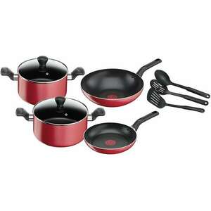 Tefal B243S987 Super Cook Edénykészlet - Piros (9 részes) kép