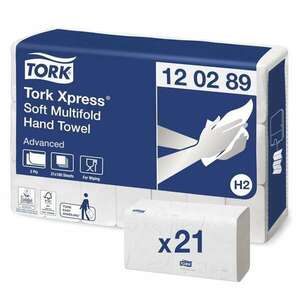 Tork Xpress 21 db-os H2 advan.fehér soft multifold kéztörlő kép