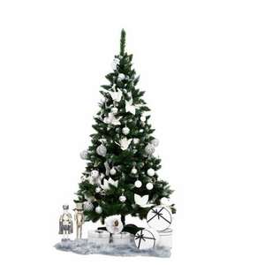 Havas 3D Prémium Műfenyő, Karácsonyfa tobozzal 90-120-150-180-220-250 cm - 150 cm kép