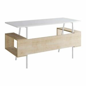 Biru, Quasar & Co.®, Mobilier Living/iroda, 140 x 60 x 73, 8 CM, MDF, ALB/Steger kép