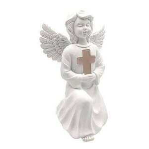 Strend Pro Angel Cross Lámpa, napelemes, 15 x 12 x 22 cm, 1 LED, AA, kerámia kép