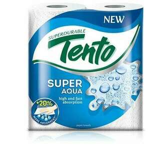 Tento Super Aqua kéztörlő, tekercses 2 rétegű fehér (218144) kép