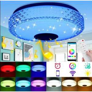 Smart Lamp - Intelligens RGBW mennyezeti lámpa Bluetooth-os hangszóróval, 3000-6500K (BBJH) kép