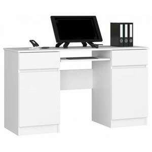 Íróasztal - Akord Furniture - 135 cm - fehér kép