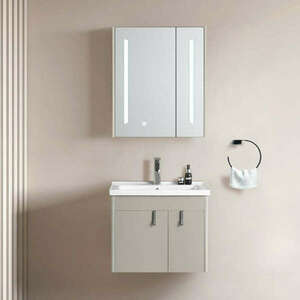 Selora fürdőszobabútor szett mosdókagylóval + LED világítással - 60 cm (6226D) kép