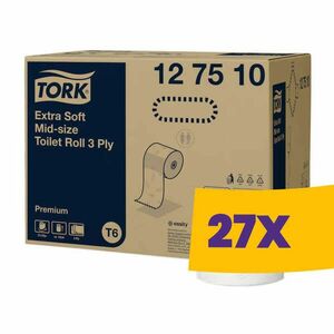 Tork Extra Soft Mid-size toalettpapír - 127510 (Karton - 27 tek) kép