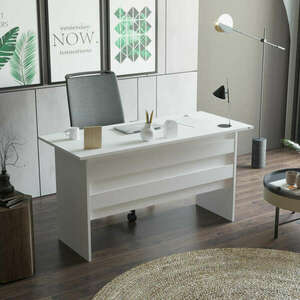 Fehér íróasztal 140 x 74 x 60 cm kép