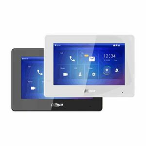 Dahua IP video kaputelefon - VTH5422HB (beltéri egység, 7" touch screen, 3 ajtó vezérlés, SD, I/O, PoE, wifi, fekete) kép