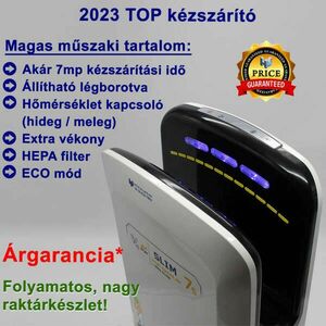 2024-es modell, Airblade kézbedugós kézszárító, 1100-2200W (P-RS-Slim7S) kép