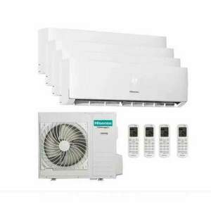 Hisense QUAD split 4AMW105U4RAA kültéri, 4db Energy Pro QE35XVOEG beltérivel kép