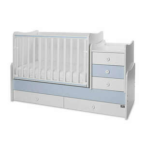 Lorelli Maxi Plus kombi ágy 70x160 - Trio White/Baby Blue kép