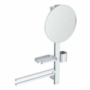 Matt ezüstszínű fali fém fürdőszobai polc ALU+ – Ideal Standard kép