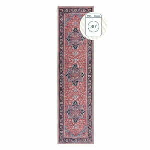 Borvörös mosható futószőnyeg újrahasznosított szálkeverékből 60x230 cm Windsor – Flair Rugs kép