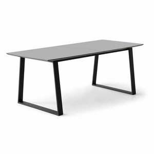 Antracitszürke bővíthető étkezőasztal 100x210 cm Meza – Hammel Furniture kép