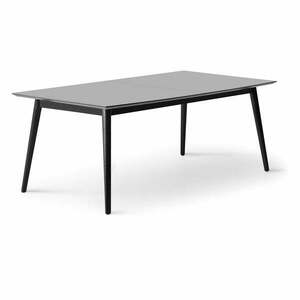 Fekete-antracitszürke bővíthető étkezőasztal 100x210 cm Meza – Hammel Furniture kép