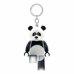 Fekete-fehér világító kulcstartó Iconic Panda – LEGO® kép