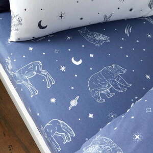 Gumis flanel gyerek lepedő 70x140 cm Starlight Animals – Bianca kép