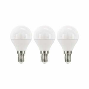 Classic Mini Globe Natural White 3 db LED izzó, NW, 5W E14 - EMOS kép