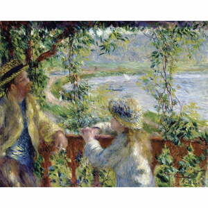 Auguste Renoir - By the Water másolat, 50 x 45 cm kép