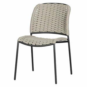 Fekete-bézs fém kerti szék szett 2 db-os Taku – Exotan kép