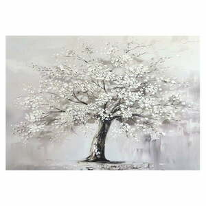 Kép kézzel festett részletekkel 70x100 cm White Tree – Styler kép