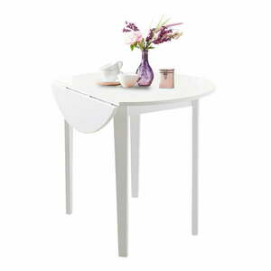 Trento Quer fehér asztal lehajtható asztallappal, ⌀ 92 cm - Støraa kép