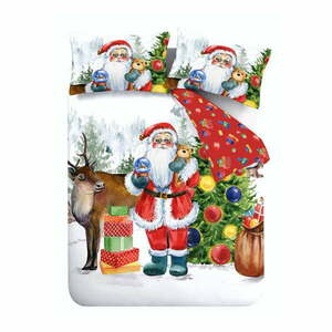 Kétszemélyes ágyneműhuzat 200x200 cm Retro Santa – Catherine Lansfield kép