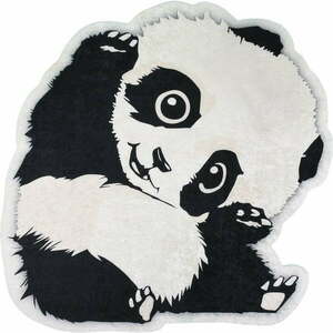Fekete-fehér gyerek szőnyeg ø 100 cm Cuddly Panda – Vitaus kép