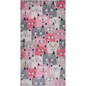 Rózsaszín gyerek szőnyeg 120x180 cm Silly Cats – Vitaus kép