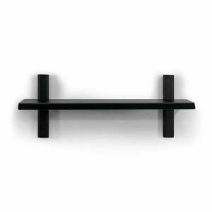 Fekete fém fali polc 60 cm Hola – Spinder Design kép
