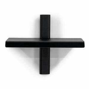 Fekete fém fali polc 28 cm Hola – Spinder Design kép