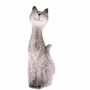 Kerti dekoráció Ülő macska , 5, 4 x 13, 6 x 4, 7 cm kép