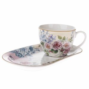 Roses porcelán bögre tálcával, 445 ml kép