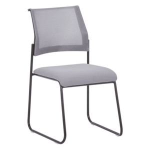 Rakásolható szék, szürke/fekete, BARIS kép