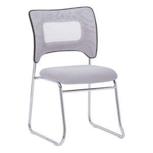 Rakásolható szék, szürke/króm, DELOS kép