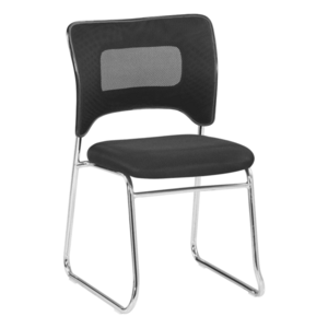 Rakásolható szék, fekete/króm, DELOS kép