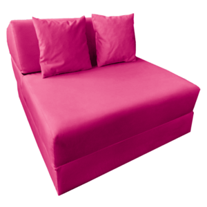 Összecsukható matrac/fotel, 2v1, rózsaszín magenta, PELOS kép
