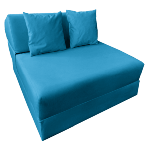 Összecsukható matrac/fotel, 2v1, petróleumzöld, PELOS kép