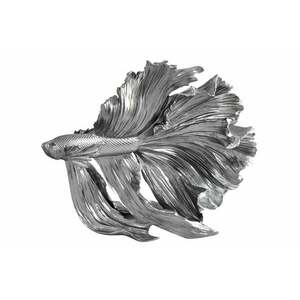 CROWNTAIL ezüst 3d hal dekoráció 35cm kép