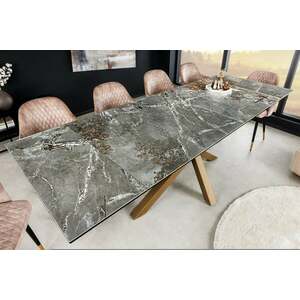 MARVELOUS márványhatású szürke kerámia étkezőasztal 180-220-260cm kép