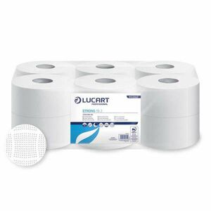 Lucart Strong 19J WC papír, 2 rétegű hófehér 19cm átm. 130m/tek (12 tek./krt.) kép