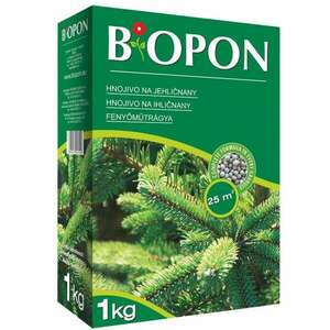 FENYŐ MŰTRÁGYA 1KG - BIOPON granulátum 25 m2-re elegendő többkomponensű professzionális ásványi tápanyag (30 db) tűlevelű növényekhez - B1052 kép