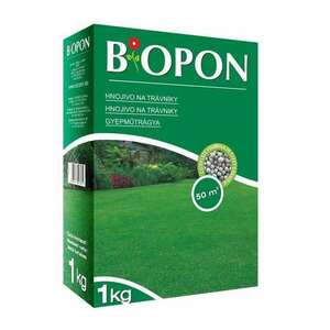 GYEPMŰTRÁGYA 1KG - BIOPON granulátum 50 m2-re elegendő többkomponensű professzionális ásványi tápanyag gyephez - B1046 kép