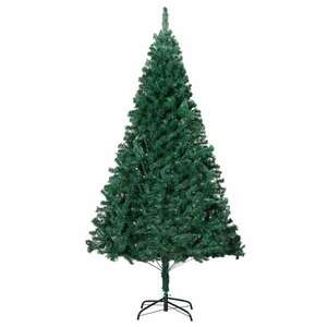 Zöld pvc műkarácsonyfa vastag ágakkal 240 cm kép