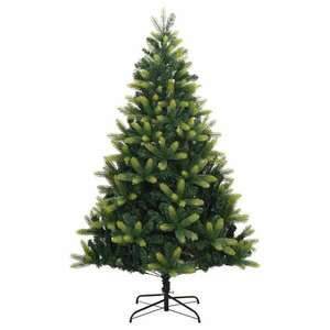 vidaXL csuklópántos műkarácsonyfa állvánnyal 210 cm kép